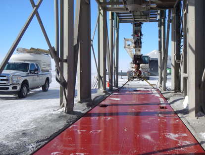 Desna's Truck Scale Installation at CRH Rail Terminal, Coalhurst, Alberta